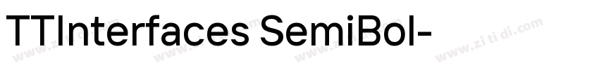 TTInterfaces SemiBol字体转换